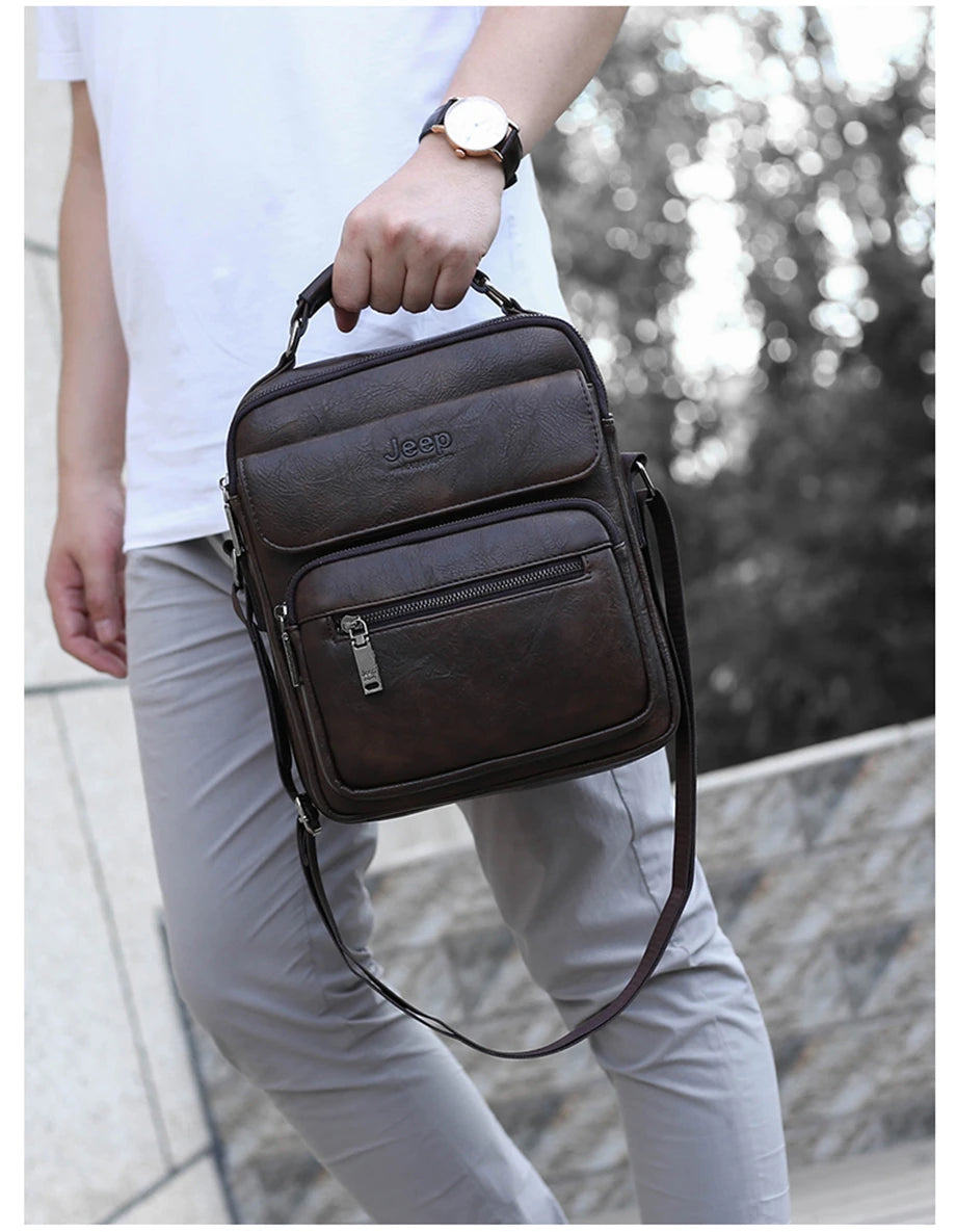 ExecutivePro Leather Crossbody Bag
