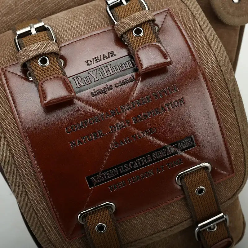 VintageRider Canvas Crossbody Bag