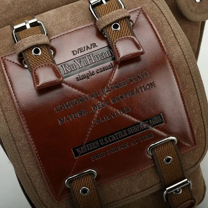 VintageRider Canvas Crossbody Bag
