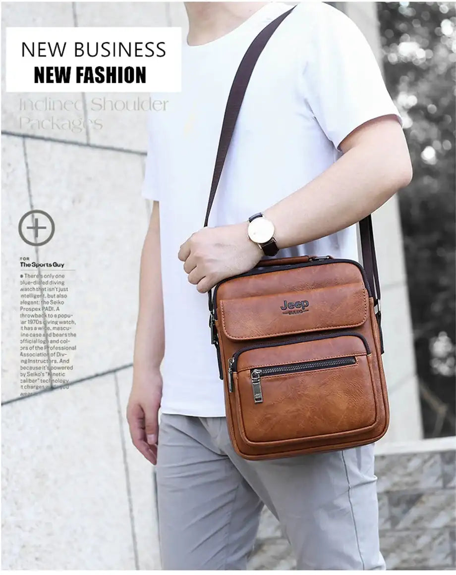 ExecutivePro Leather Crossbody Bag