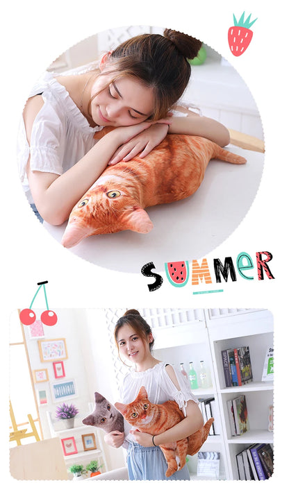 SnugglePaws™ Plush Cat Cushion – Soft Toy & Sofa Decor for Kids