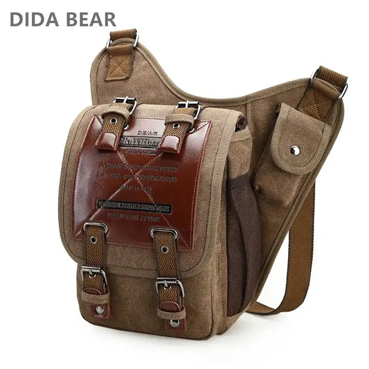 VintageRider Canvas Crossbody Bag