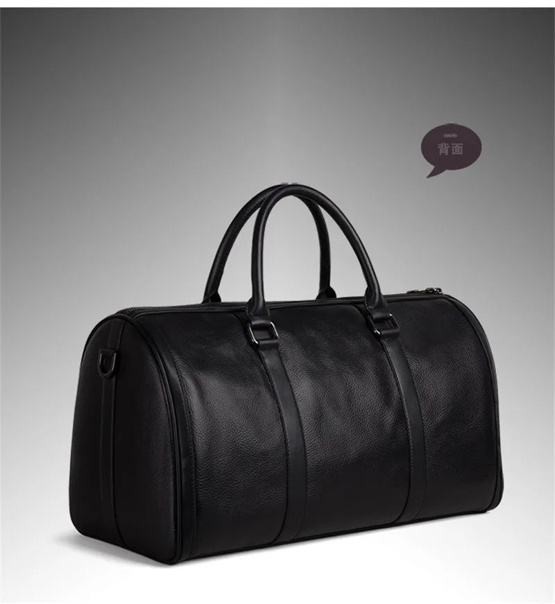 VintageTravel Leather Duffle Bag