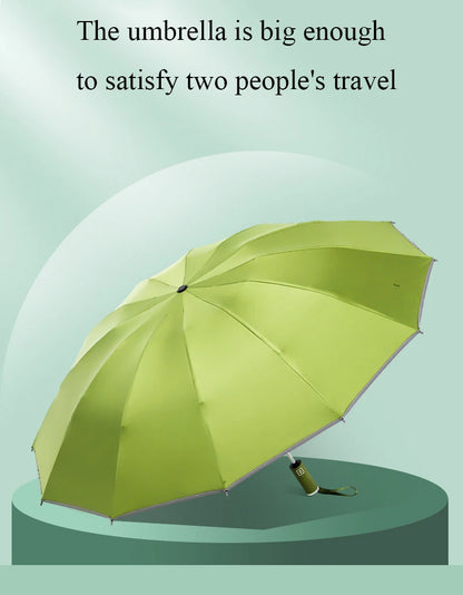 StormGuard – Auto-Fold Windproof Umbrella with 12-Rib Reverse Design
