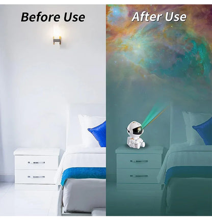 Astronaut Galaxy Star Projector – Nebula LED Night Light