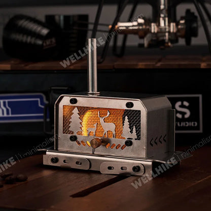 TrailHearth Mini Wood Stove – Portable Candle & Incense Burner
