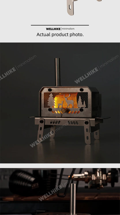 TrailHearth Mini Wood Stove – Portable Candle & Incense Burner