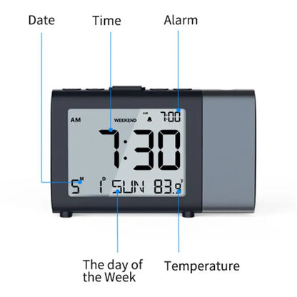 ProTime Glow – LED Projection Alarm Clock for Modern Bedrooms
