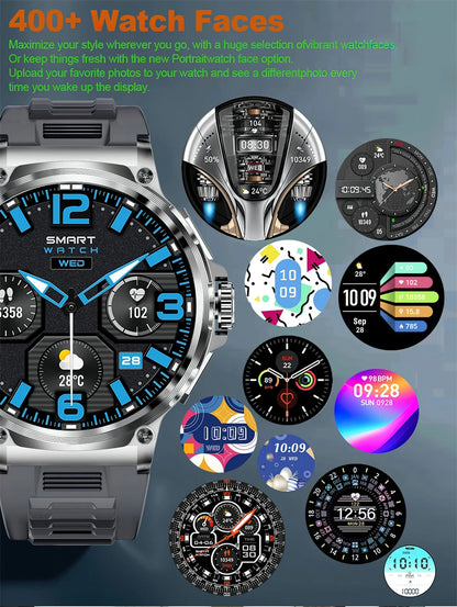 MetroTrack 1.85" GPS Smartwatch – Ultra-HD AMOLED, 710 mAh Battery