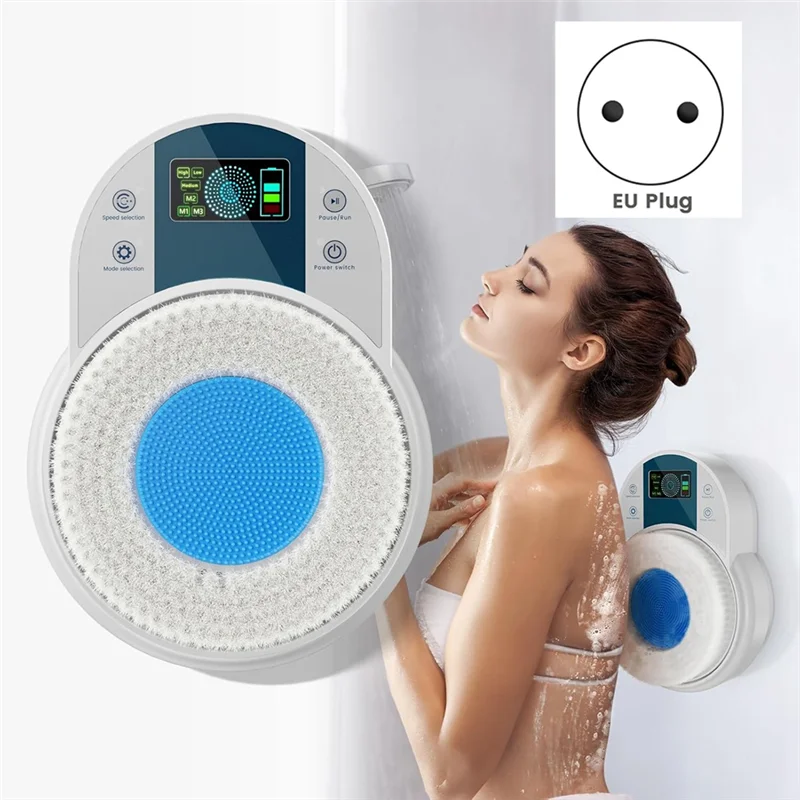 SmartScrub Pro – Wall-Mounted Back & Body Shower Cleaner