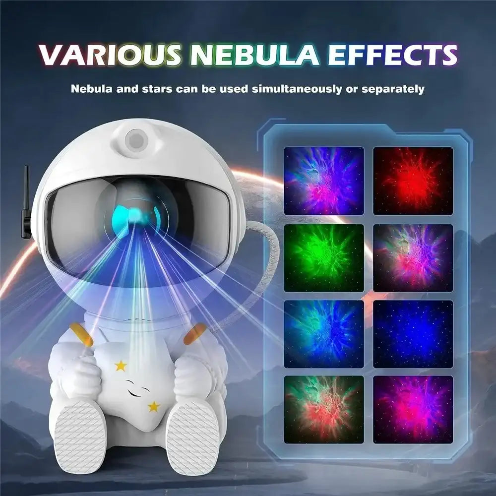 Astronaut Galaxy Star Projector – Nebula LED Night Light