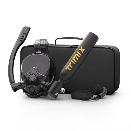 ShallowDive 0.5L Mini Scuba Tank + Snorkelling Mask – 10 min / 5 m