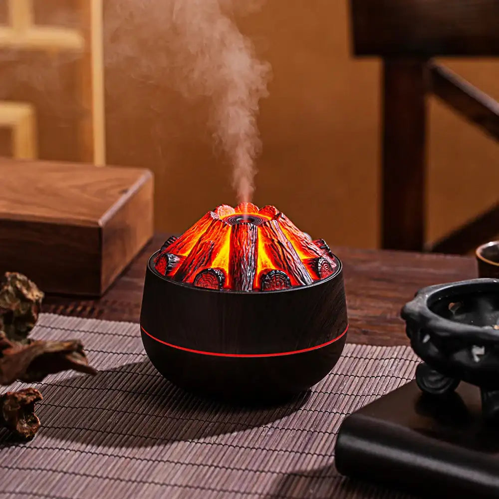 LumiBreeze Pro – Charcoal-Effect Aroma Humidifier