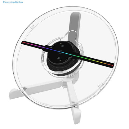 HoloSpin 25cm 3D Hologram Fan – Wi-Fi LED Logo Display