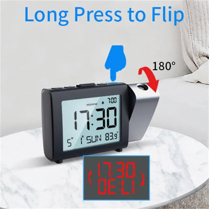 ProTime Glow – LED Projection Alarm Clock for Modern Bedrooms