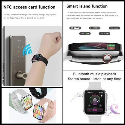 2025 Series 10 AquaLink GPS Smartwatch – NFC, Waterproof, for iPhone & Android