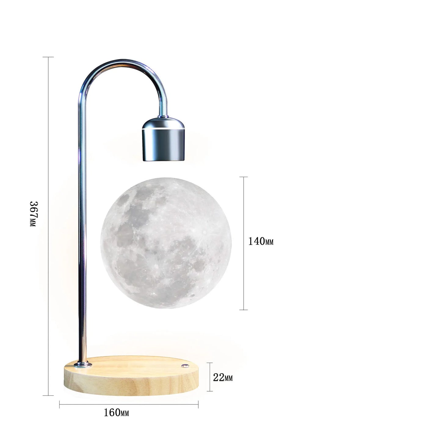 OrbitGlow – Levitation LED Moon Light for Home Decor