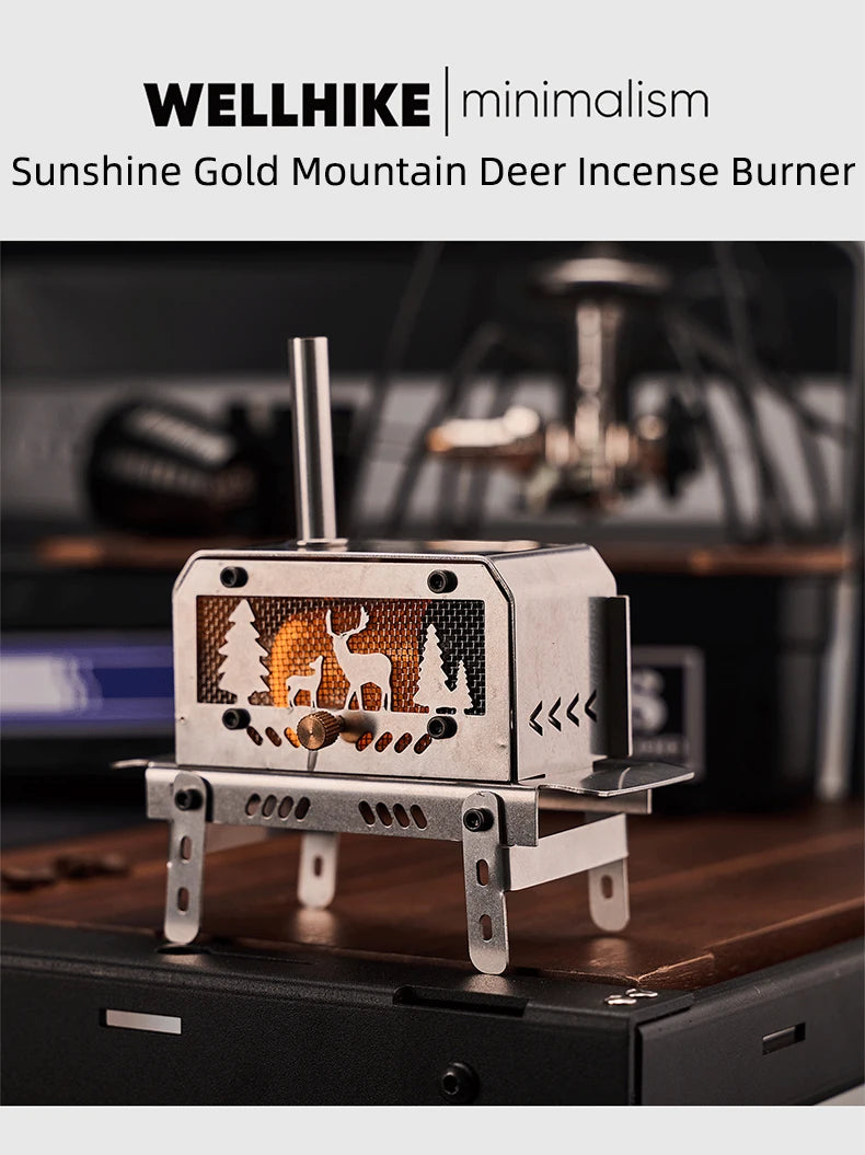 TrailHearth Mini Wood Stove – Portable Candle & Incense Burner