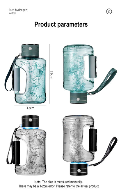 HydroPure 1500 – Portable Hydrogen Water Bottle with Ioniser & Filter