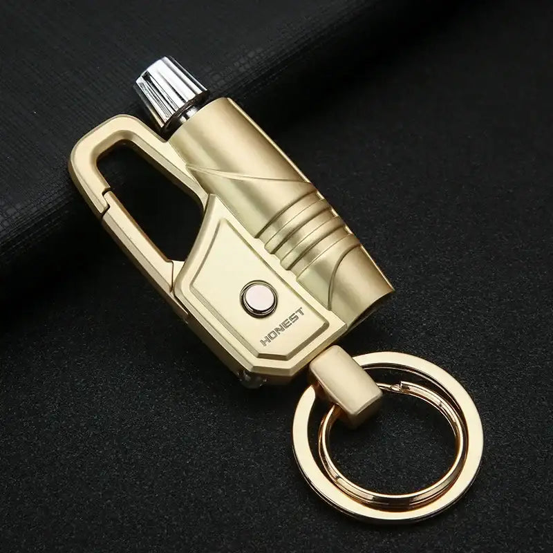 FlameMate Multi-Function Keychain Lighter – Windproof, Refillable & Durable