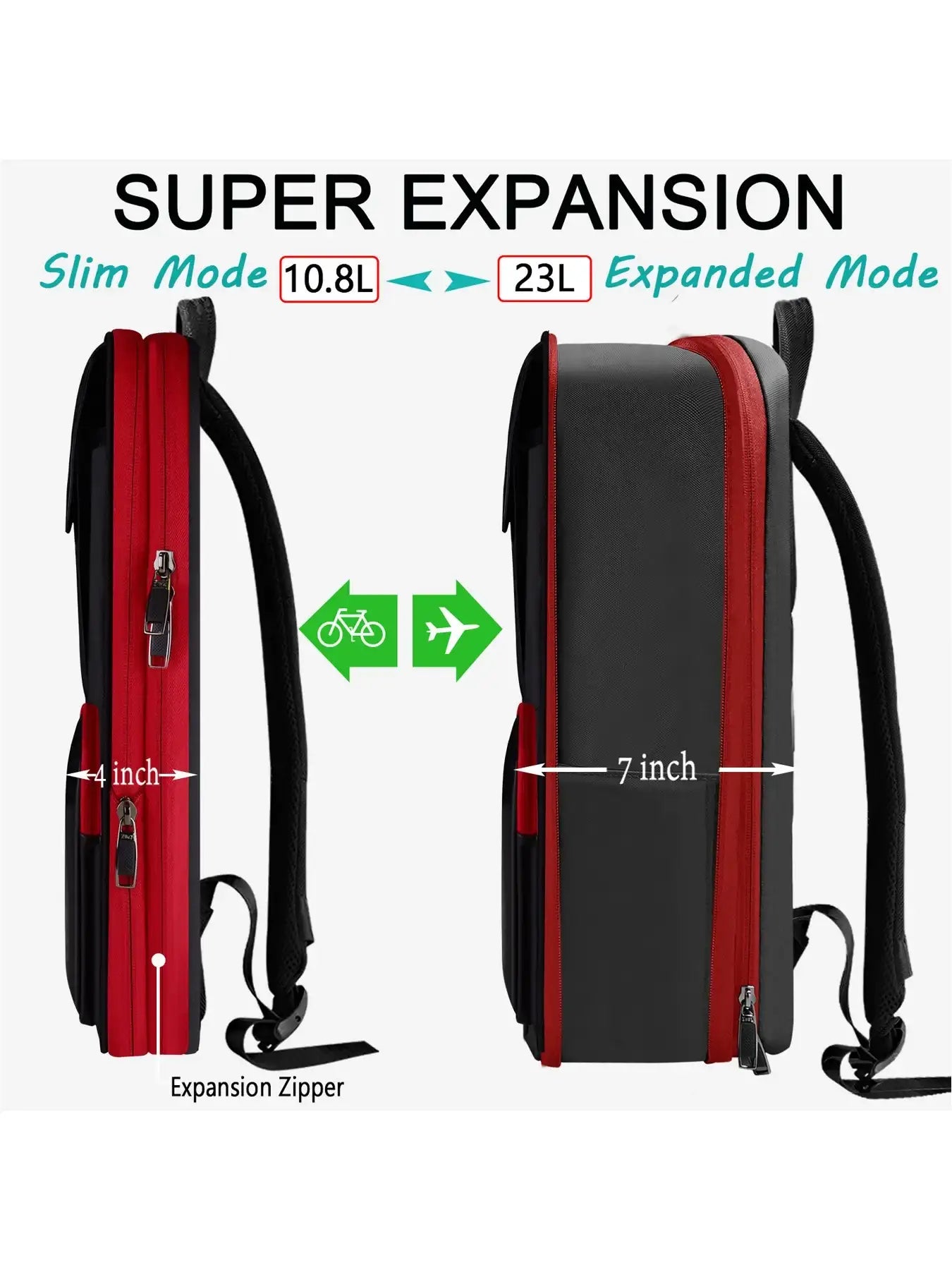 SlimExpand Anti-Theft Laptop Backpack