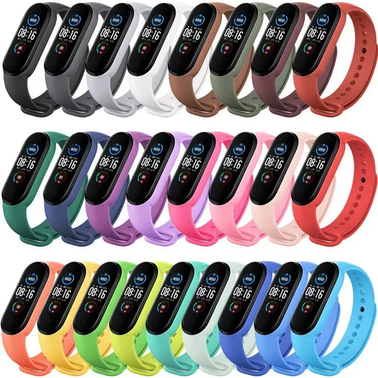 FlexFit Strap – Silicone Wristband for Mi Band 3–7