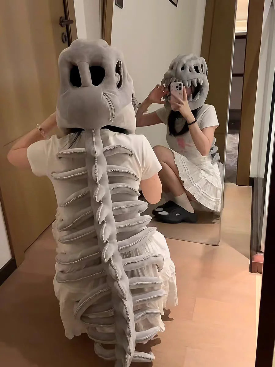 DinoSkull Play Mask – Funny Dinosaur Costume Headwear
