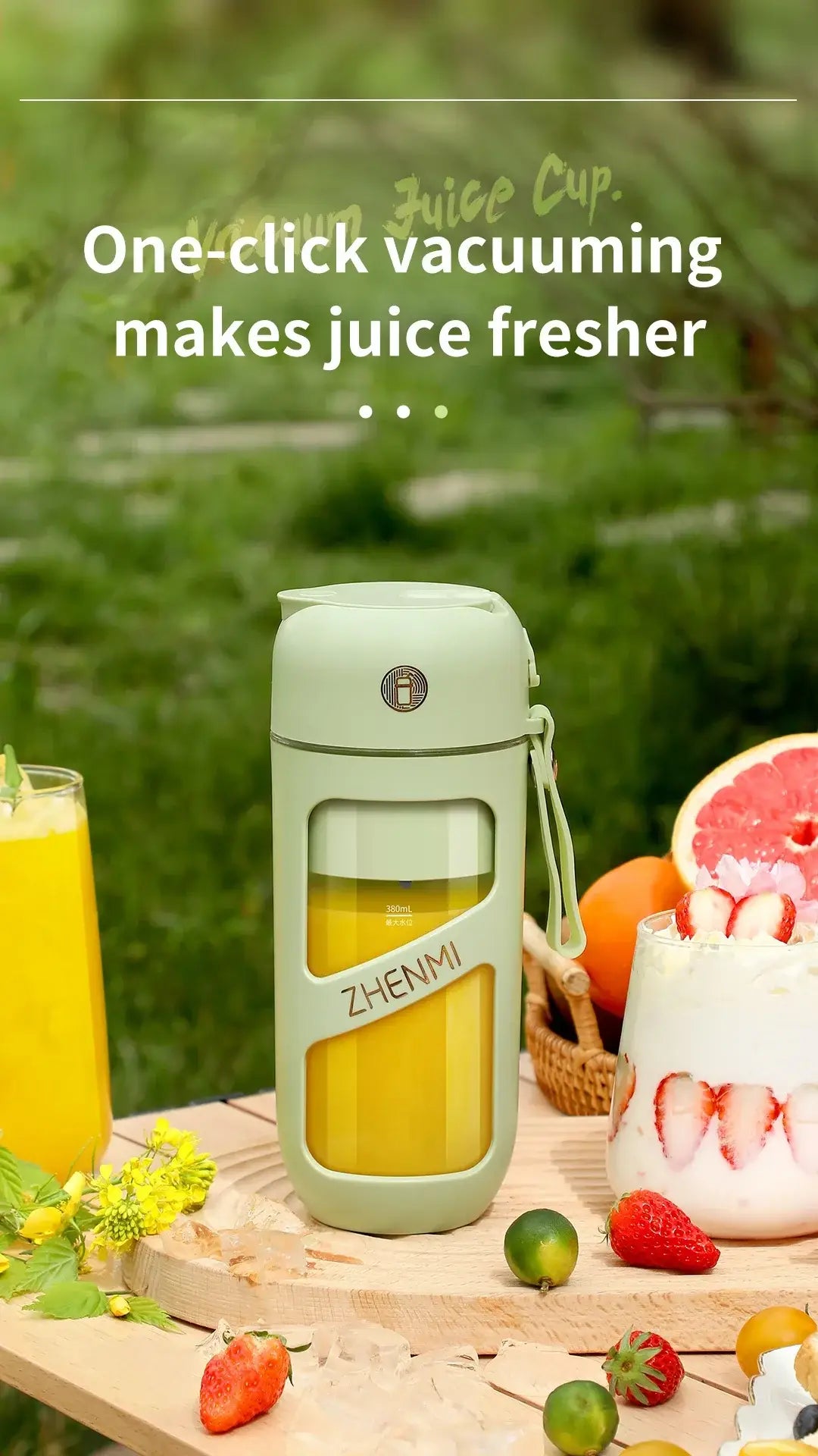 FreshBlend Pro – 12-Blade Portable Vacuum Juicer
