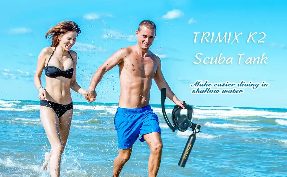 ShallowDive 0.5L Mini Scuba Tank + Snorkelling Mask – 10 min / 5 m