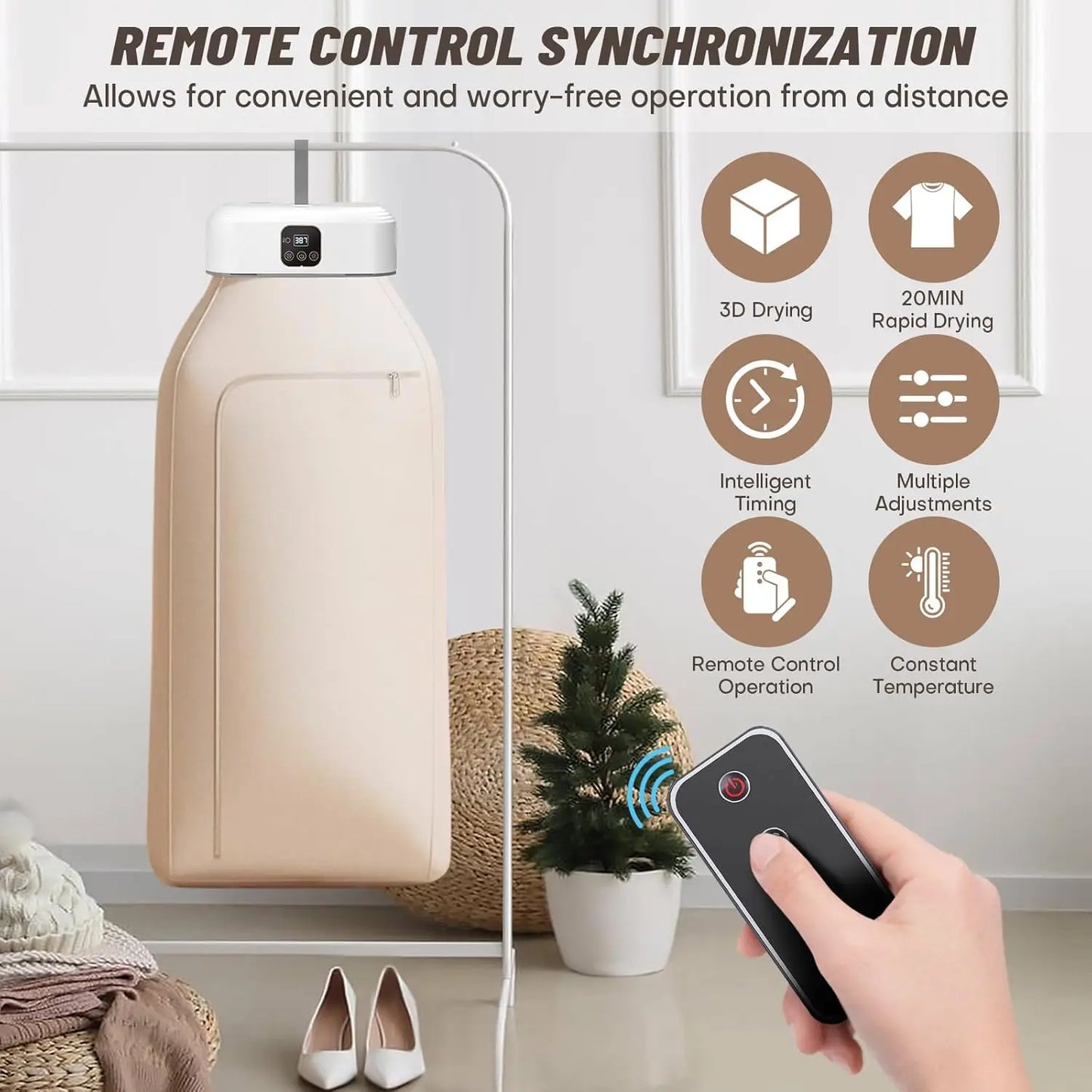 AirHushTravel-Ready Laundry Dryer