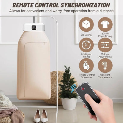 AirHushTravel-Ready Laundry Dryer