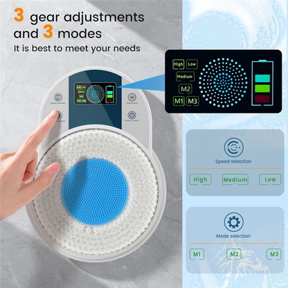 SmartScrub Pro – Wall-Mounted Back & Body Shower Cleaner
