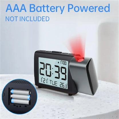 ProTime Glow – LED Projection Alarm Clock for Modern Bedrooms