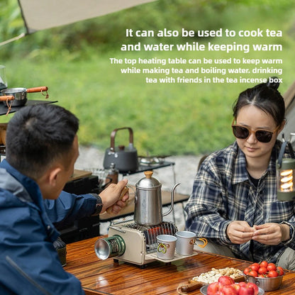 NomadWarm 2-in-1 Camping Gas Stove Heate