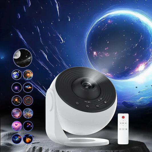AuroraBeam Galaxy Projector – Bluetooth & Timer