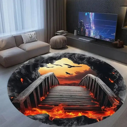 Infinity Vortex – 3D Optical Illusion Carpet.