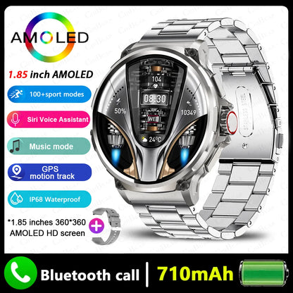 MetroTrack 1.85" GPS Smartwatch – Ultra-HD AMOLED, 710 mAh Battery
