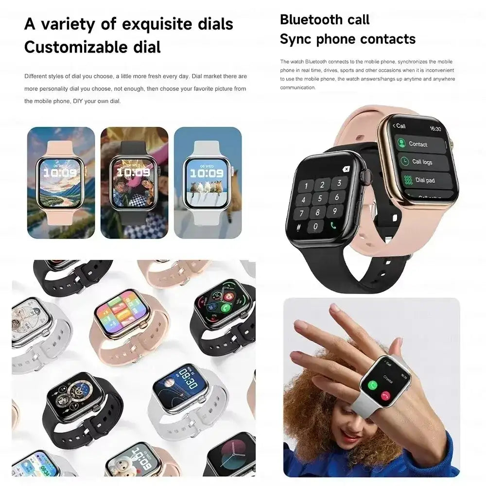 2025 Series 10 AquaLink GPS Smartwatch – NFC, Waterproof, for iPhone & Android