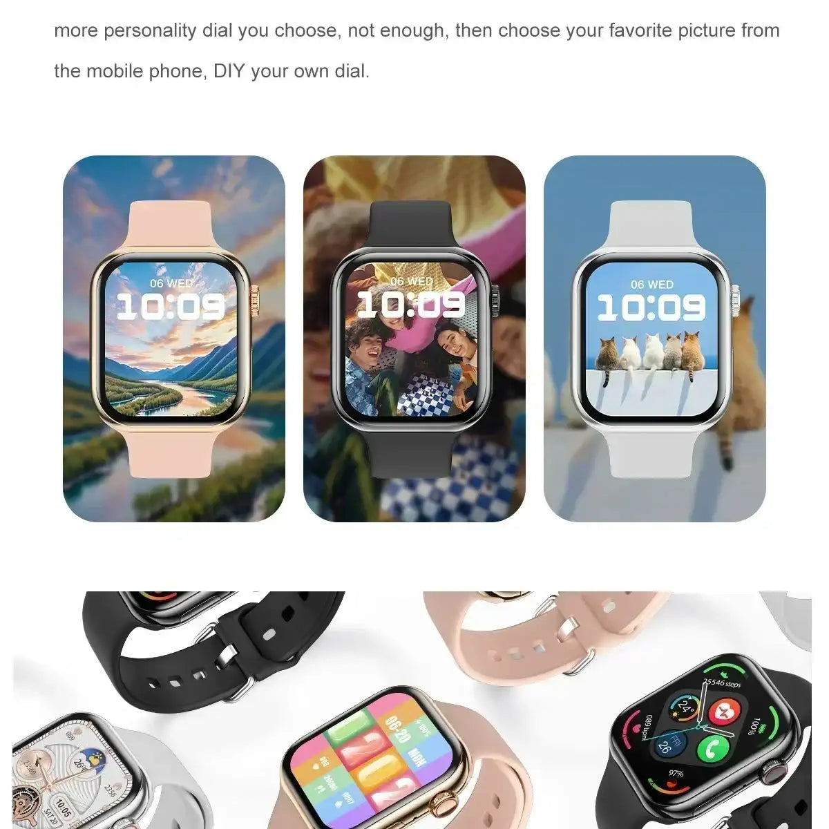 2025 Series 10 AquaLink GPS Smartwatch – NFC, Waterproof, for iPhone & Android