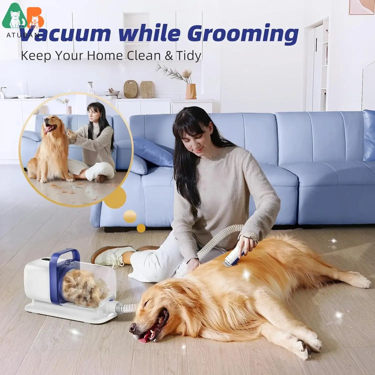 ShedMaster 15,000Pa Pet Grooming Vacuum – 2L Large Capacity