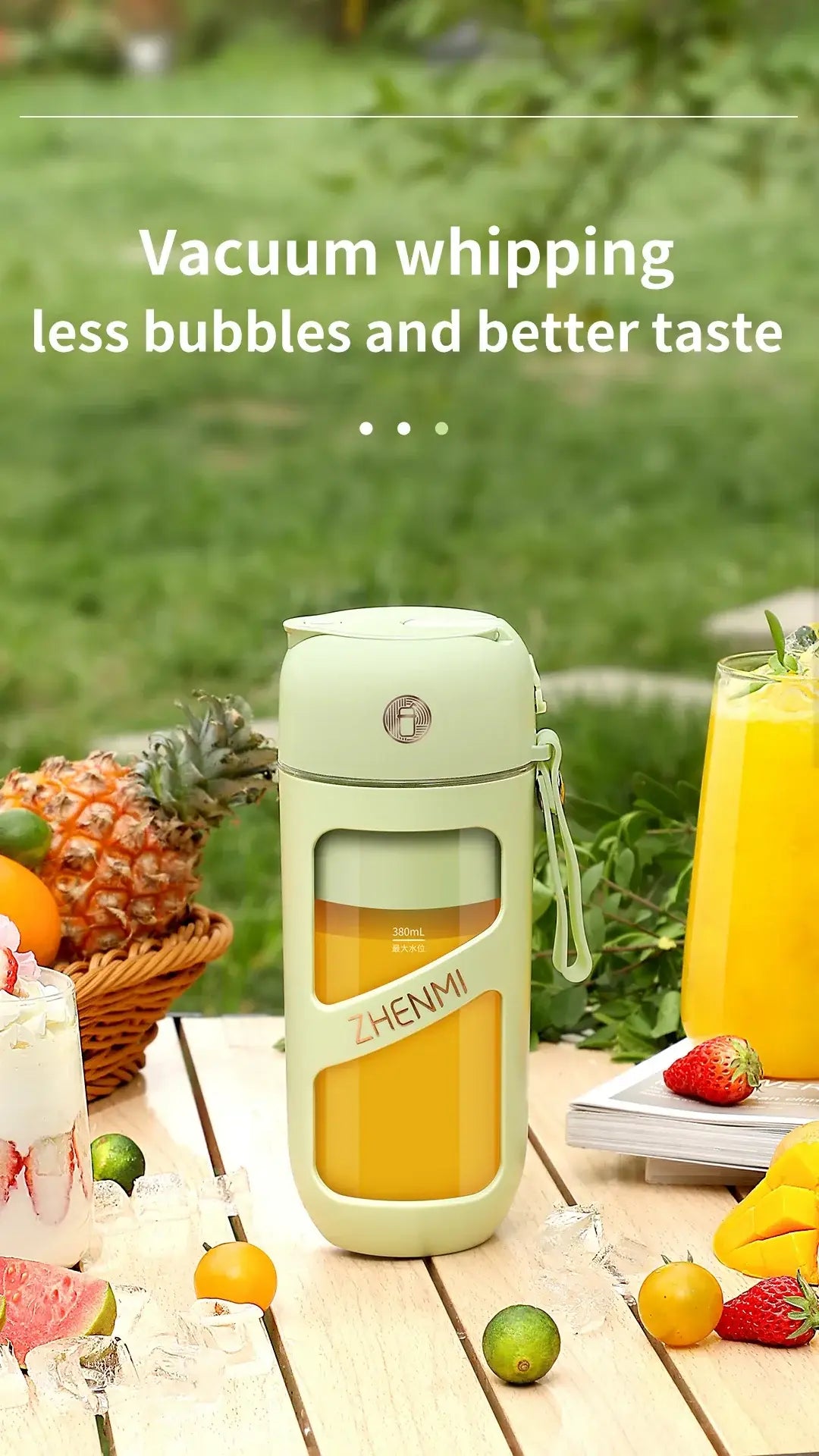 FreshBlend Pro – 12-Blade Portable Vacuum Juicer