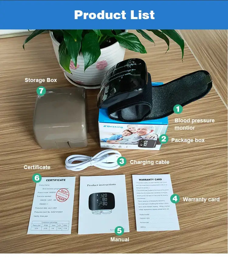 HeartTrack Smart – Digital Wrist BP Monitor