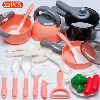 LittleCooks Kitchen – Pretend Play Cooking & Food Set
