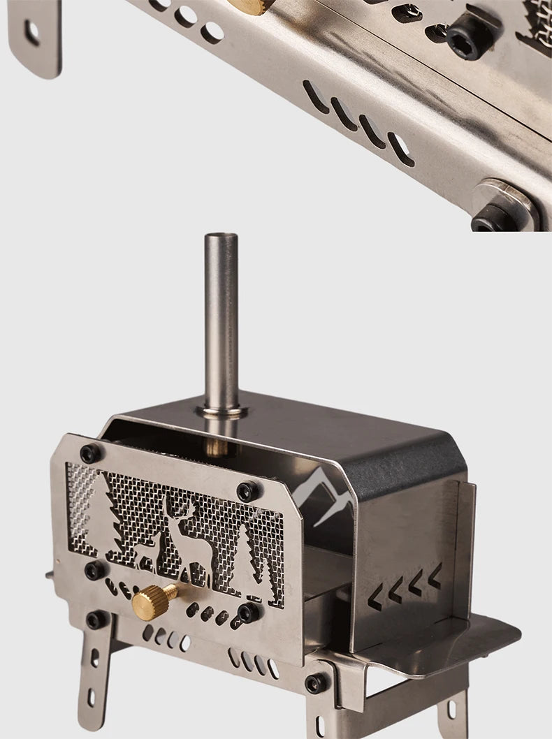 TrailHearth Mini Wood Stove – Portable Candle & Incense Burner