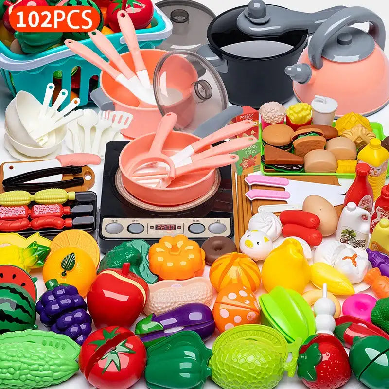 LittleCooks Kitchen – Pretend Play Cooking & Food Set