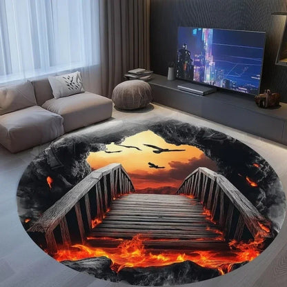 Infinity Vortex – 3D Optical Illusion Carpet.