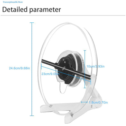 HoloSpin 25cm 3D Hologram Fan – Wi-Fi LED Logo Display
