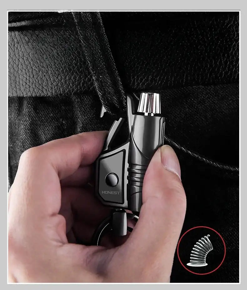 FlameMate Multi-Function Keychain Lighter – Windproof, Refillable & Durable