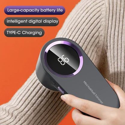 FuzzClean Pro – LED Digital Lint Remover, USB Rechargeable