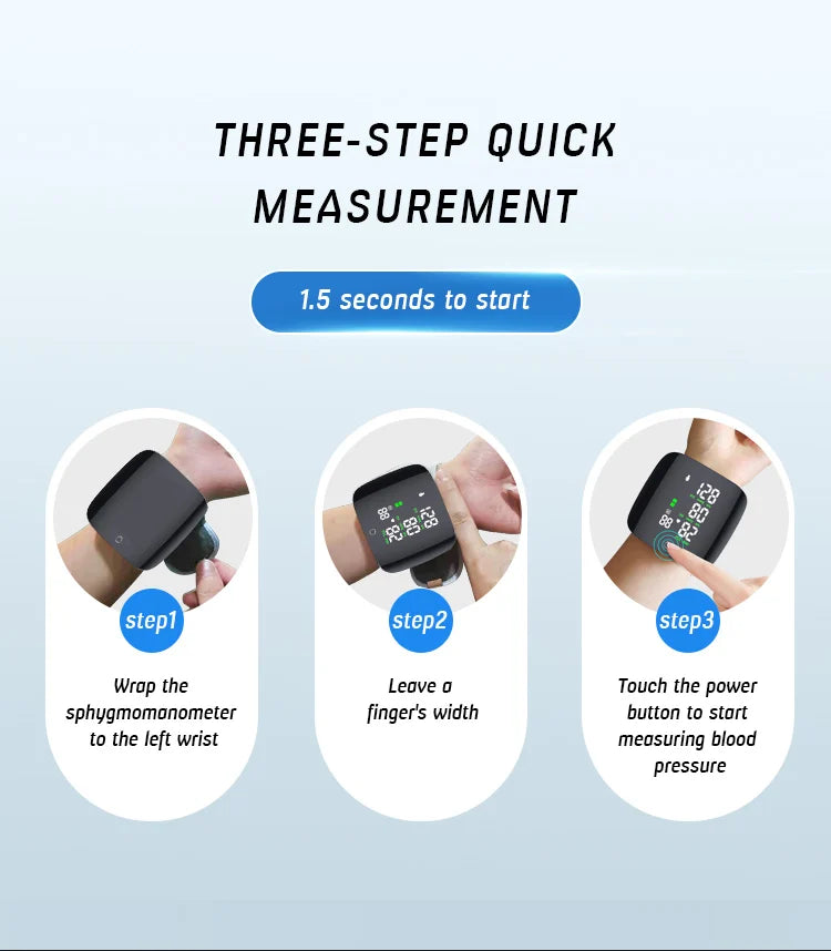 HeartTrack Smart – Digital Wrist BP Monitor